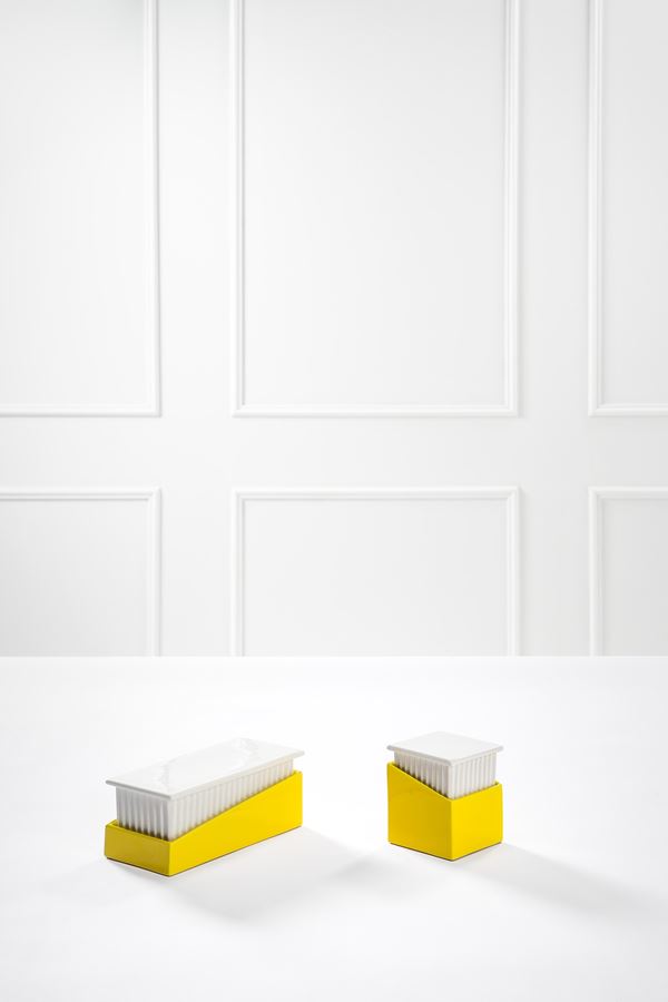 Nanda Vigo,Giancarlo Gabbianelli : Due scatole  - Asta The New Design - Incanto Casa d'Aste e Galleria