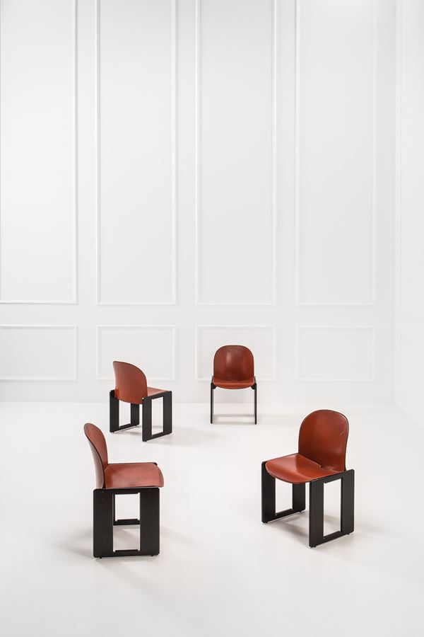 Afra e Tobia Scarpa - Quattro sedie della serie Dialogo