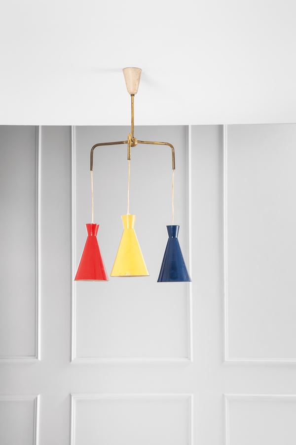 Lampadario a tre luci