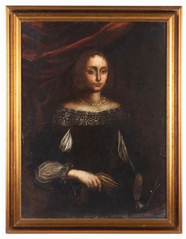 Pittore piemontese del XVIII secolo - Ritratto di dama
