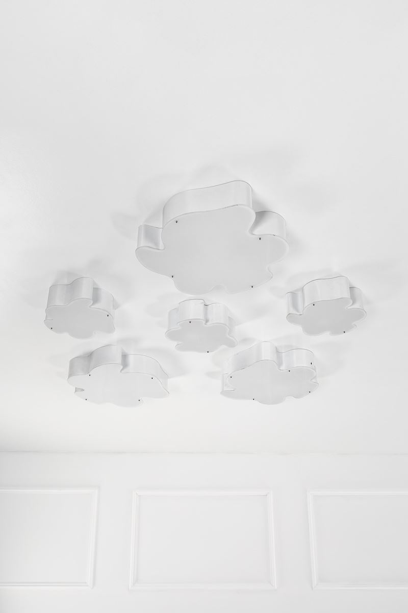 Sei Lampade da Parete o da Soffitto a Forma di Nuvola