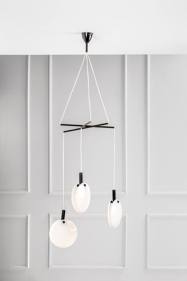Lampadario a tre pendenti