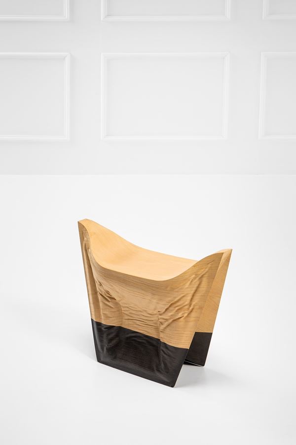 Raw Edges (Yael Mer &amp; Shay Alkalay) - Sgabello mod. Tailored Wood