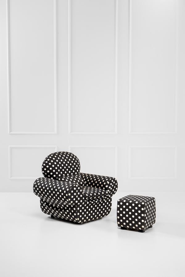 Studio '65,Gufram - Poltrona Mickey e pouf Mouse