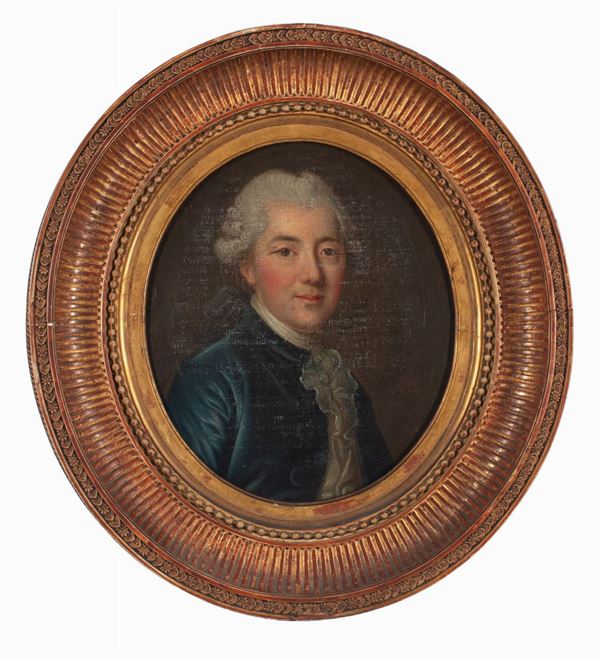 Miniatore francese del XVIIII secolo - Ritratto di gentiluomo