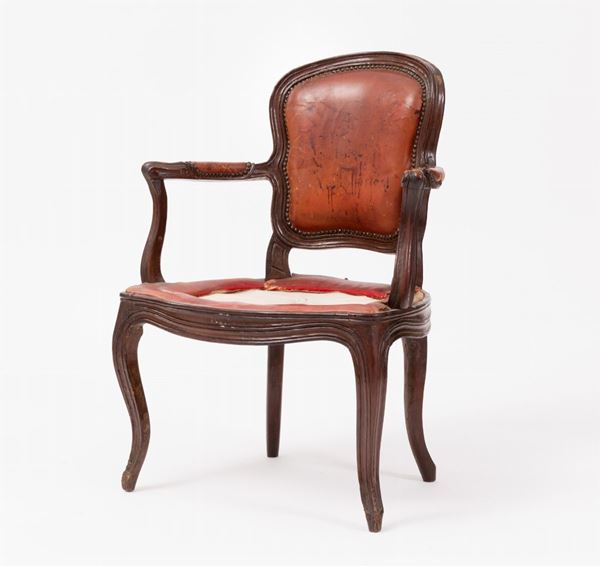 Poltroncina da scrivania - XVIII sec.  - Auction Antiques - Incanto Casa d'Aste e Galleria