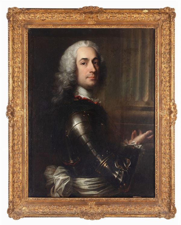Jean-Marc Nattier (attribuibile a) - RItratto di comandante con corazza