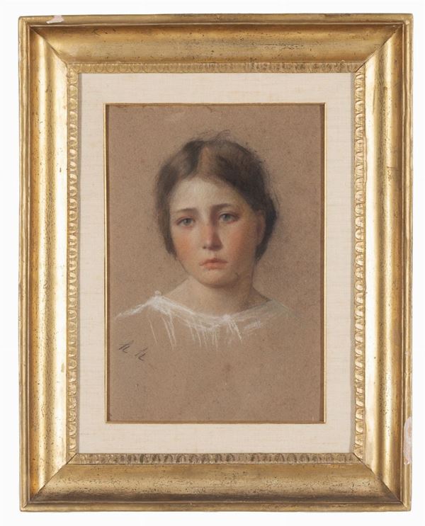 Pittore del XIX secolo - Ritratto di ragazza