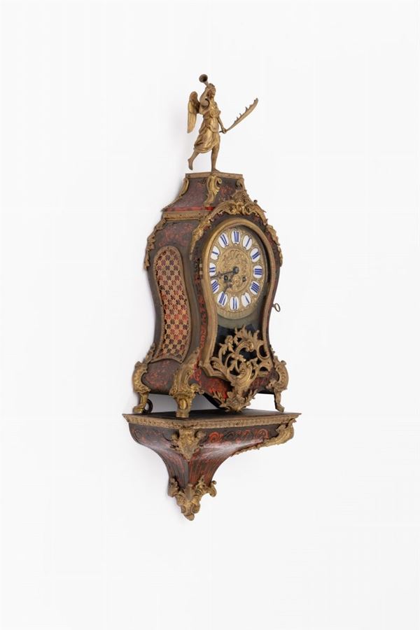 Orologio con mensola alla maniera di Boulle