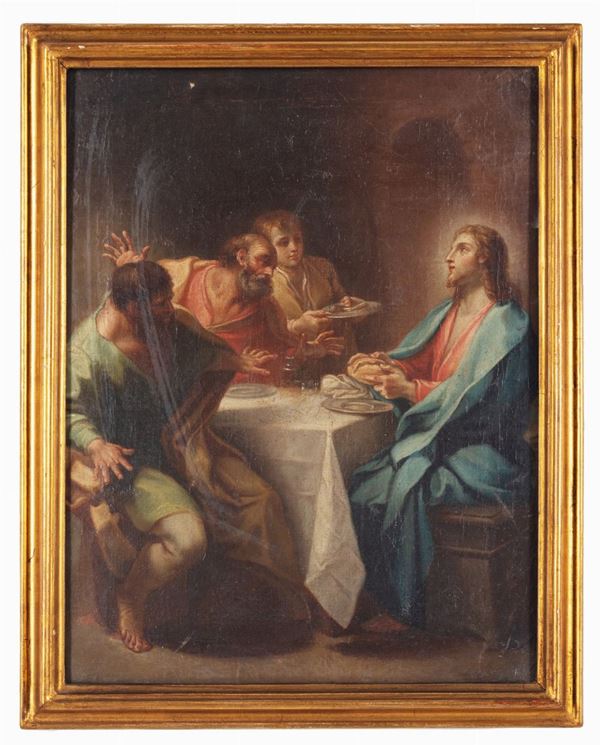 Benedetto Luti (cerchia di) - Cena di Emmaus