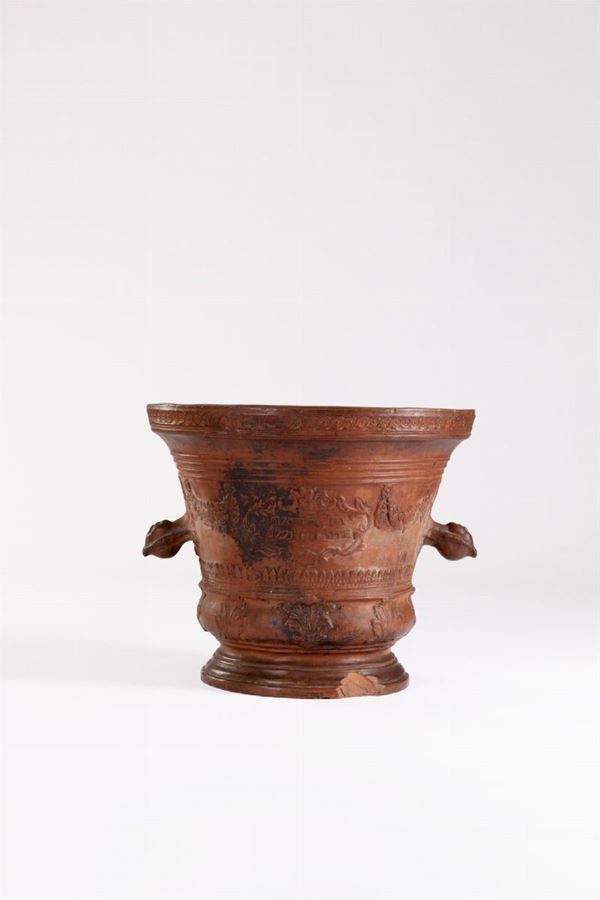 Modello di mortaio da farmacia in terracotta - Parma 1781