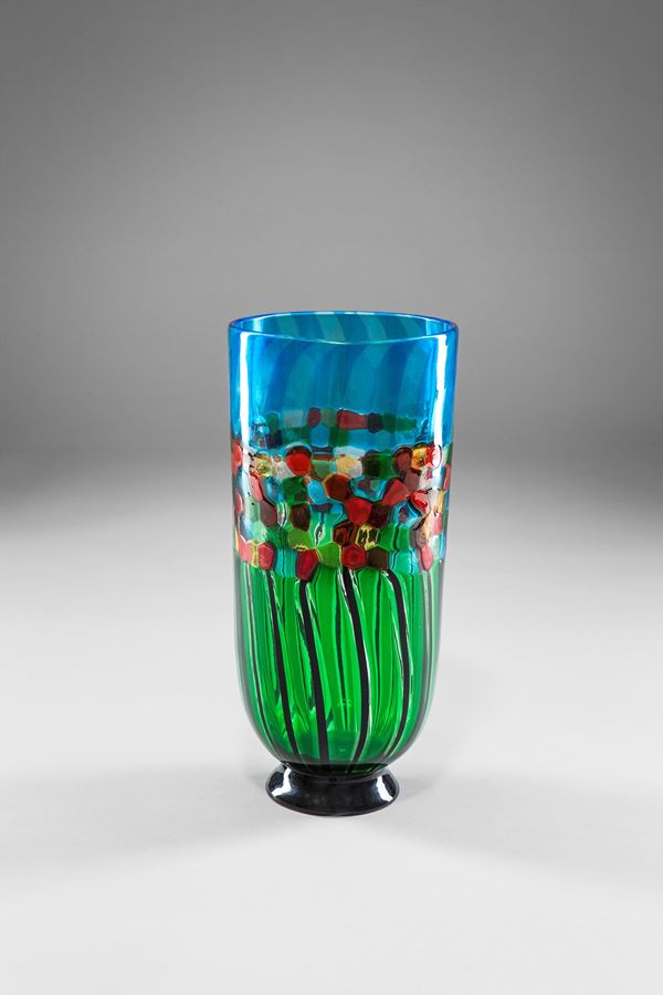Gianpaolo Ghisetti - Vaso a canne e a murrine