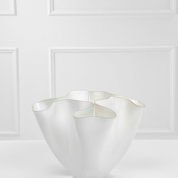 Pietro Chiesa - Vaso Cartoccio opalino