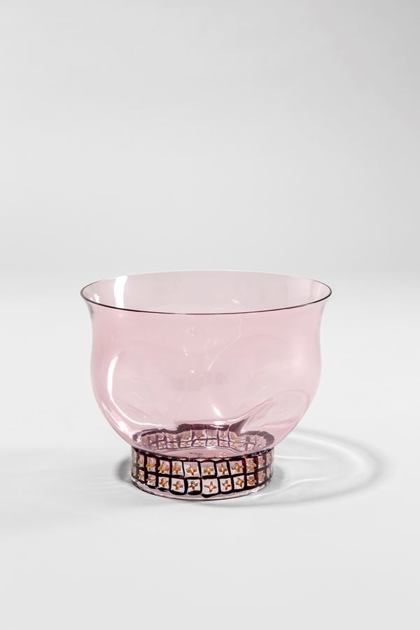 Alfredo Barbini - Vaso con base a disco