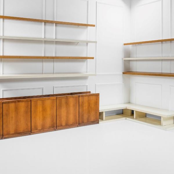 Tito Agnoli - Grande libreria componibile della serie Fiorenza