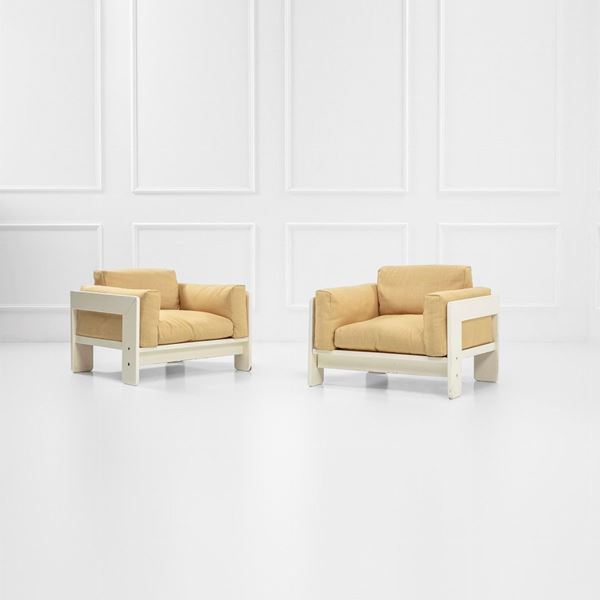 Tobia Scarpa - Due poltrone mod. Bastiano