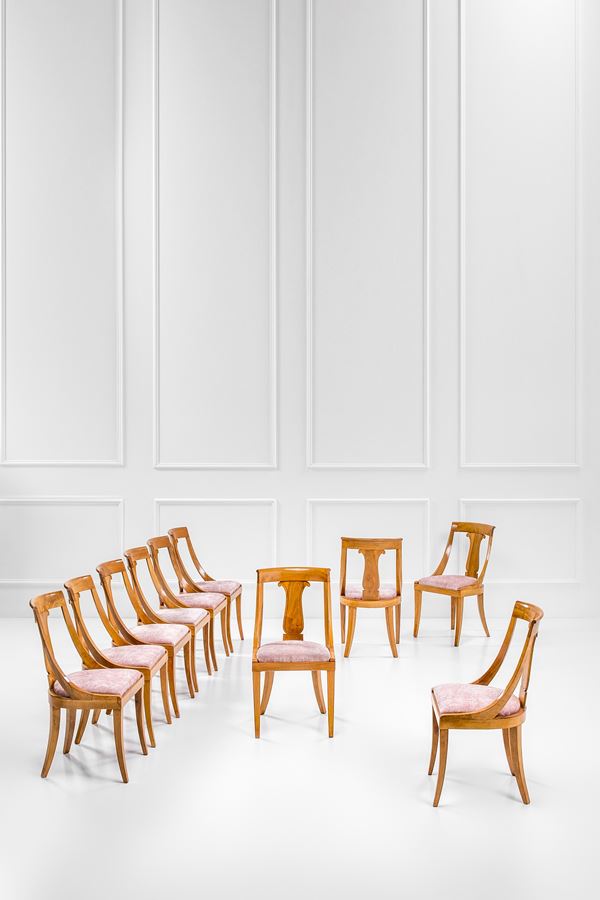 Studio BBPR - Dieci sedie da pranzo