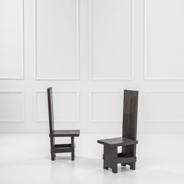 Edoardo Landi - Due sedie mod. S42 Lerim