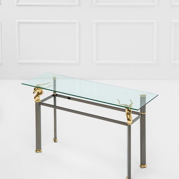 Console con sostegni a guisa di antilope