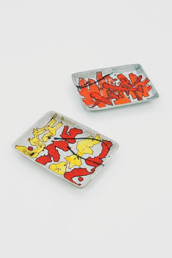 Guido Gambone : Due vassoi
Ceramica policroma  - Asta Design - Incanto Casa d'Aste e Galleria