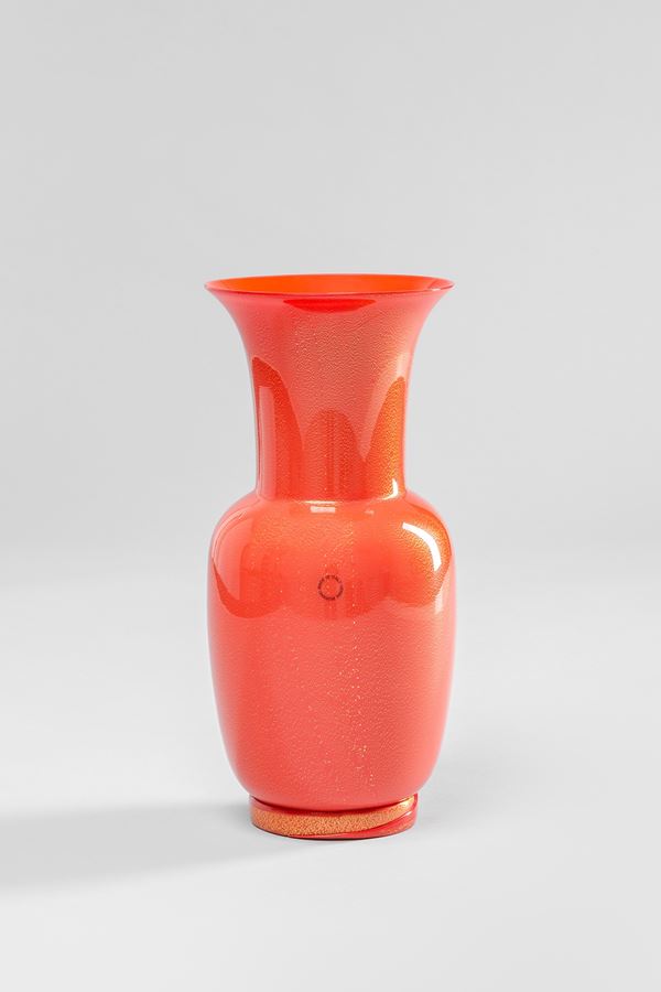 Venini - Vaso della serie Corallo Aurato