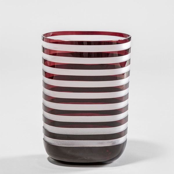 Carlo Moretti - Vaso della serie Fasce Nere