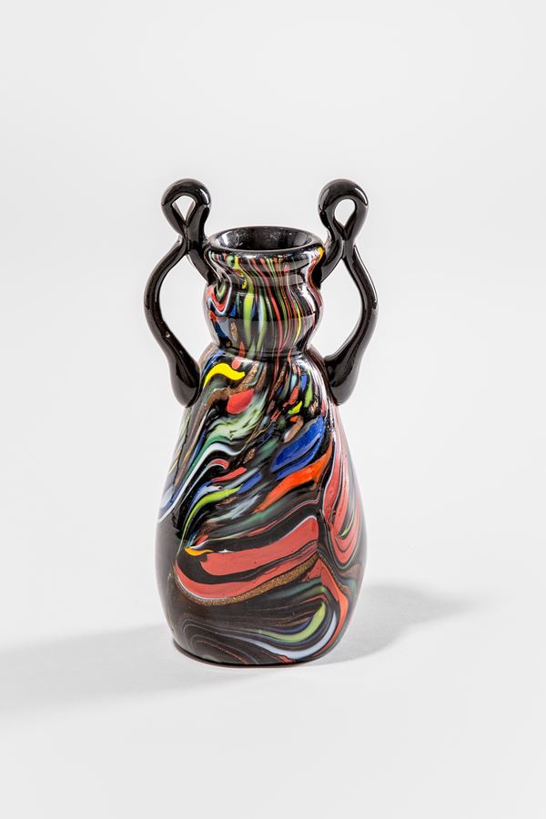 Fratelli Toso - Vaso con macchie policrome