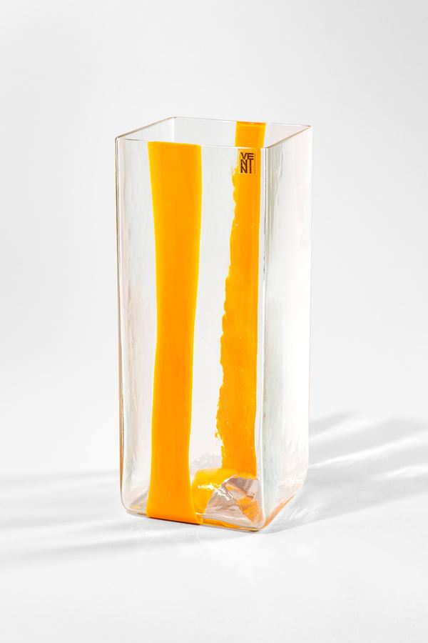 Pierre Cardin - Vaso con fascia gialla