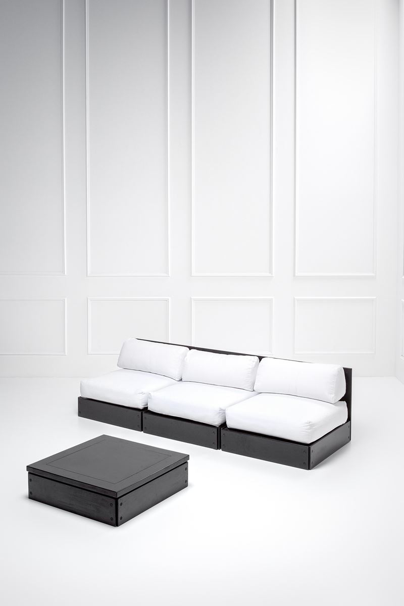 Rolf Heide - Salotto Composto da Tre Sedute e un Tavolo Basso della Serie Sofabank