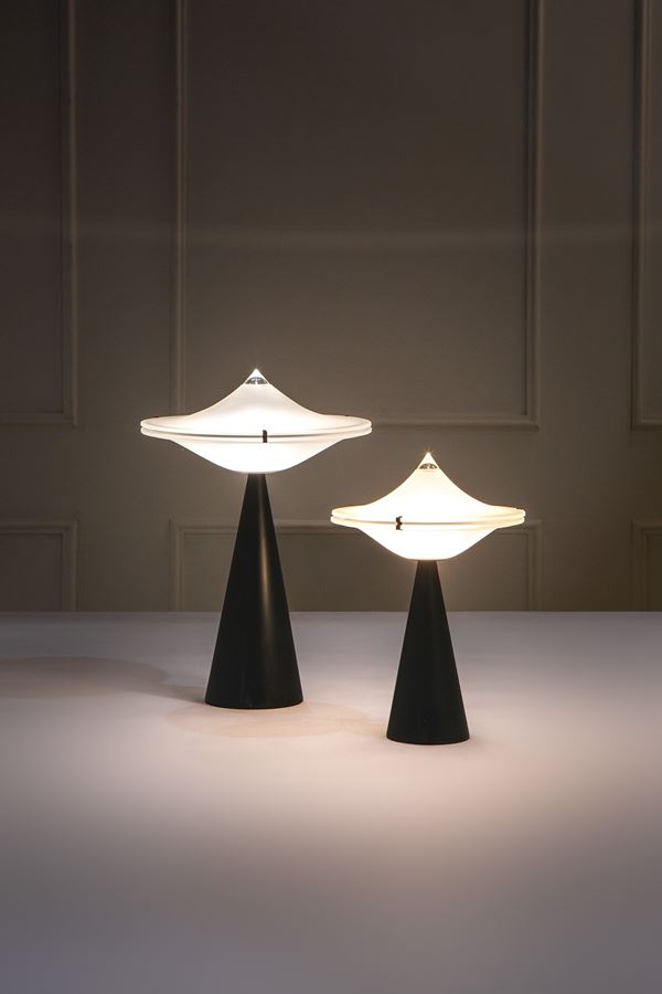 Luciano Cesaro - Due lampade da tavolo mod. Alien