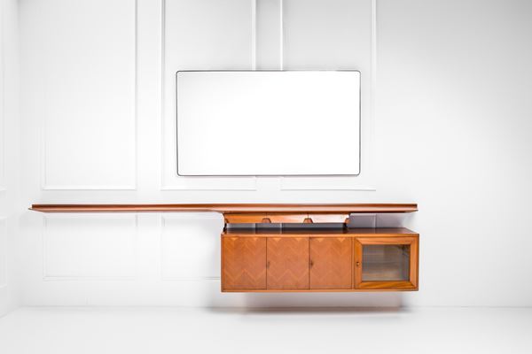 Melchiorre Bega - Mobile da sala con specchiera