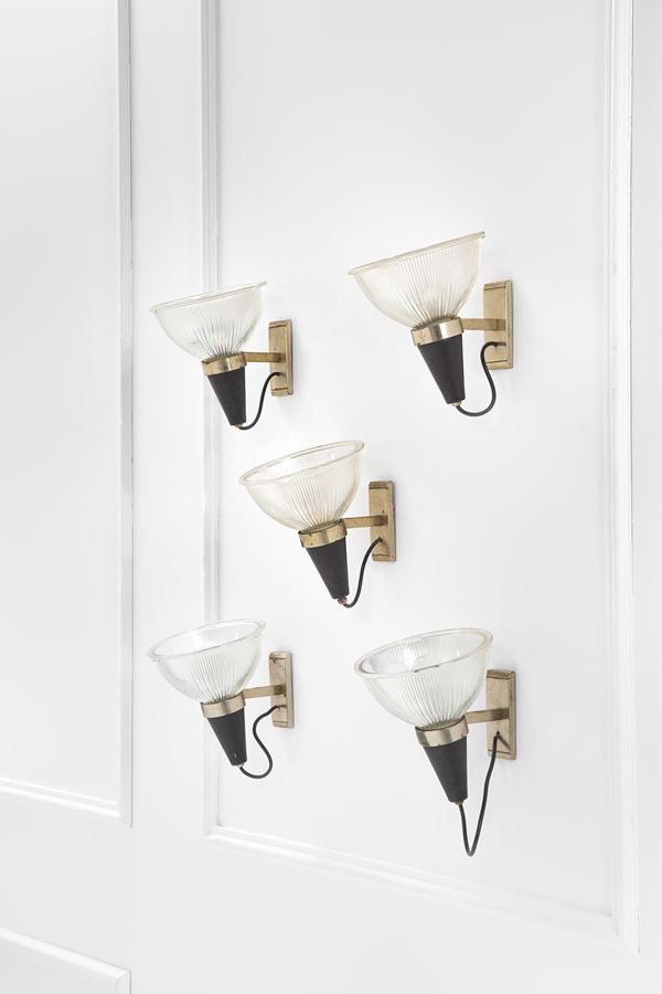 Stilnovo - Cinque lampade da parete