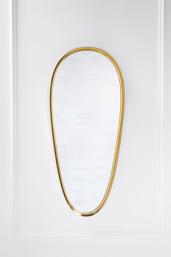 Grande specchio da parete di forma ovale