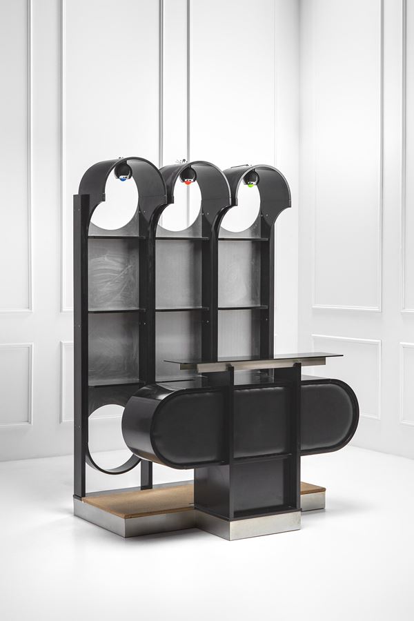 Acerbis (attr.) - Mobile bar nero