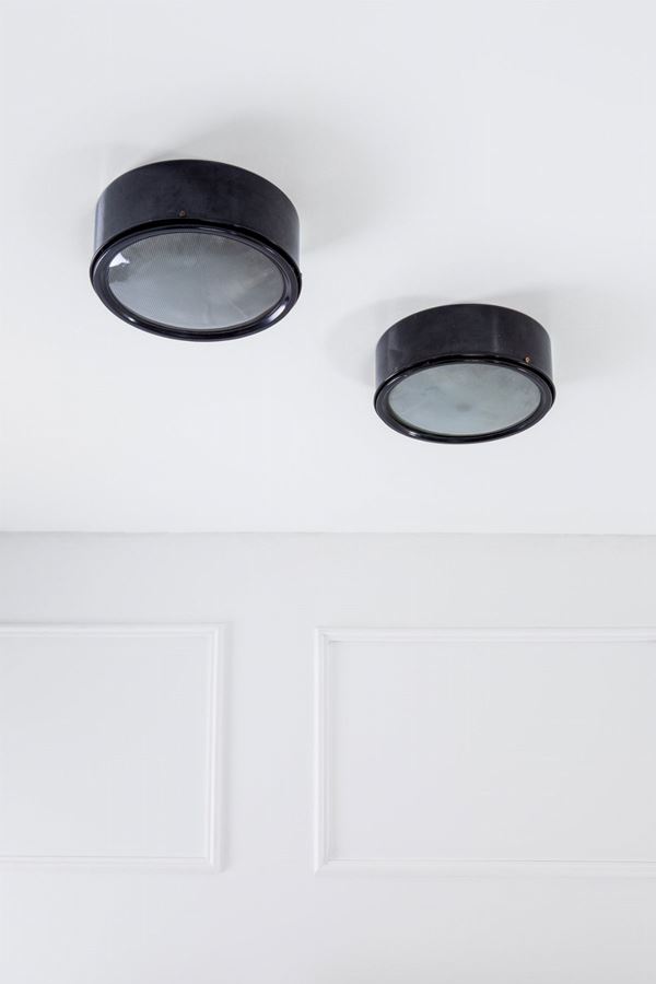 Gino Sarfatti - Due lampade da soffitto mod. 3055