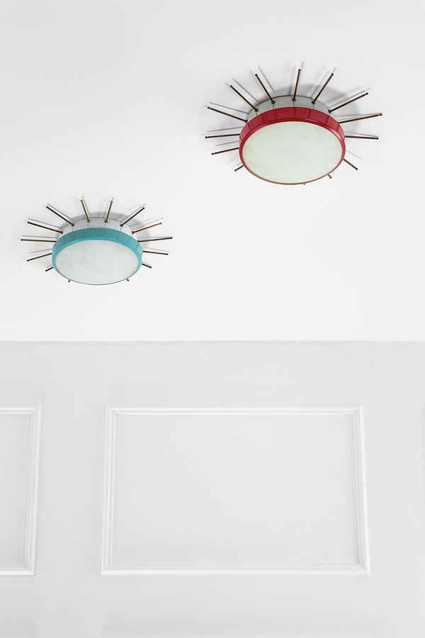 G.C.M.E. - Due lampade da soffitto o da parete