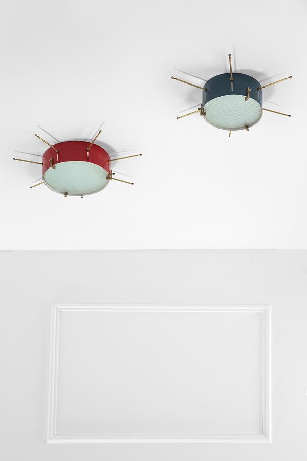 G.C.M.E. - Due lampade da soffitto o da parete