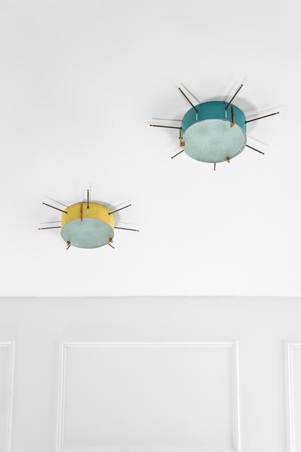 G.C.M.E. - Due lampade da soffitto o da parete