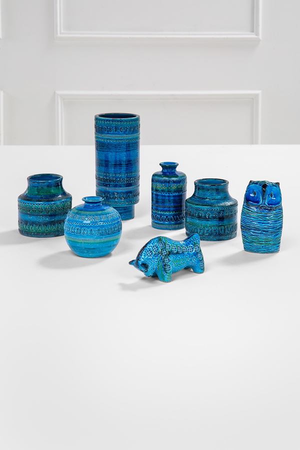 Aldo Londi - Sette oggetti in ceramica