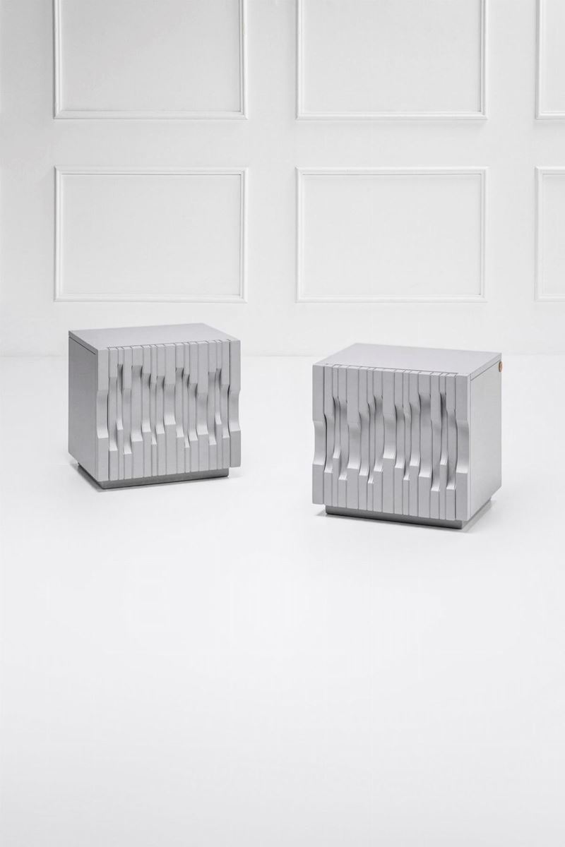 Luciano Frigerio - Due Comodini Mod. Norman della Collezione Sculptura 99