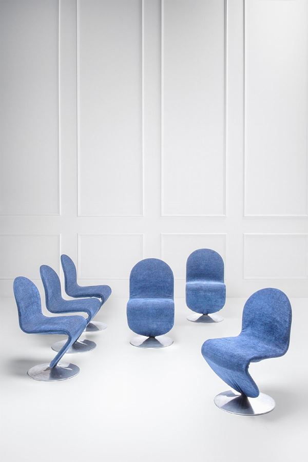 Verner Panton - Sei sedie System 1.2.3.