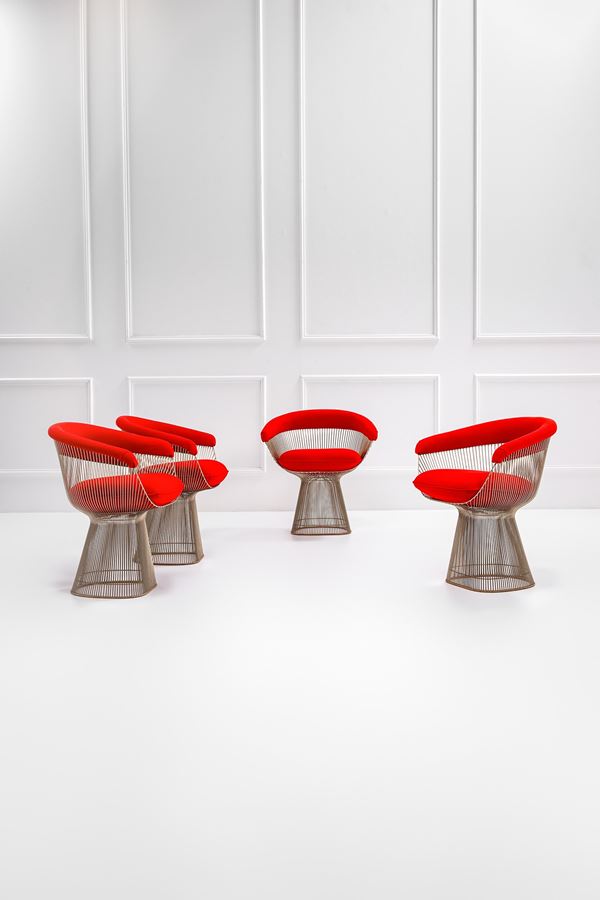 Warren Platner - Quattro poltroncine mod. Platner Side Chair