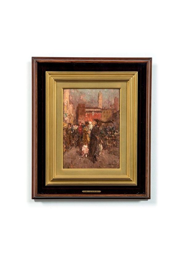 Alessandro Lupo - Scena di mercato
Olio su cart