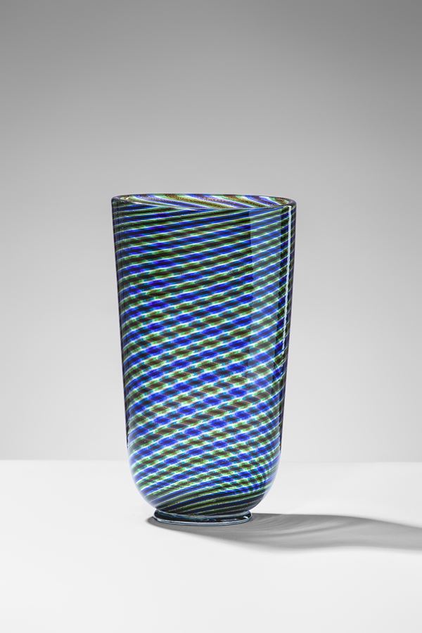 Ercole Barovier - Vaso della serie Spira Aurata