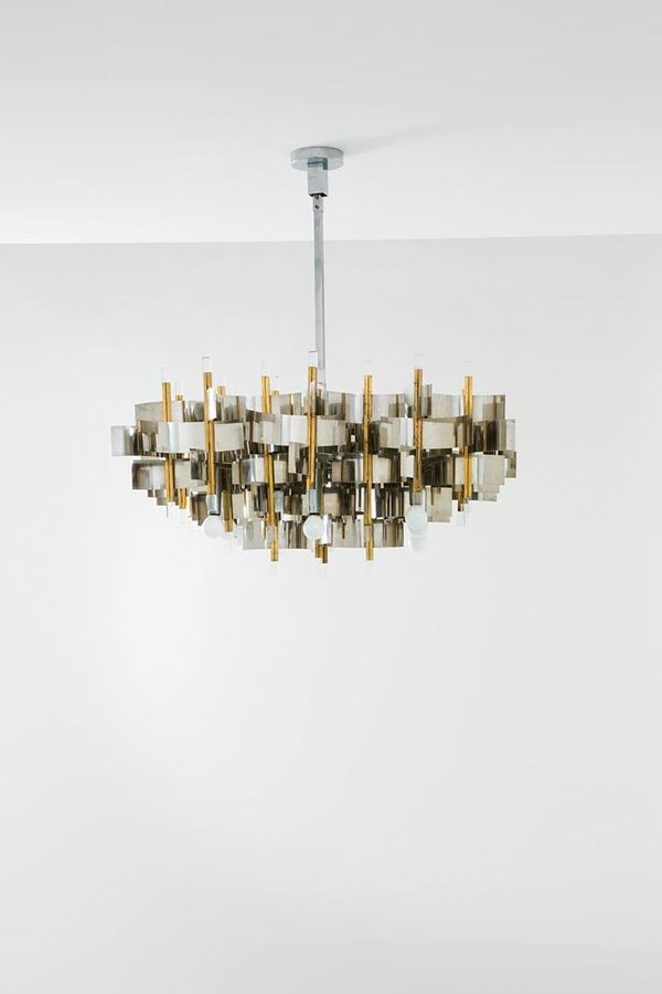 Sciolari - Lampadario
Metallo cromato, o
