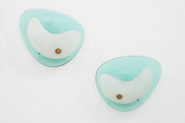 Max Ingrand : Due rare lampade da parete mod  - Asta Design - Incanto Casa d'Aste e Galleria