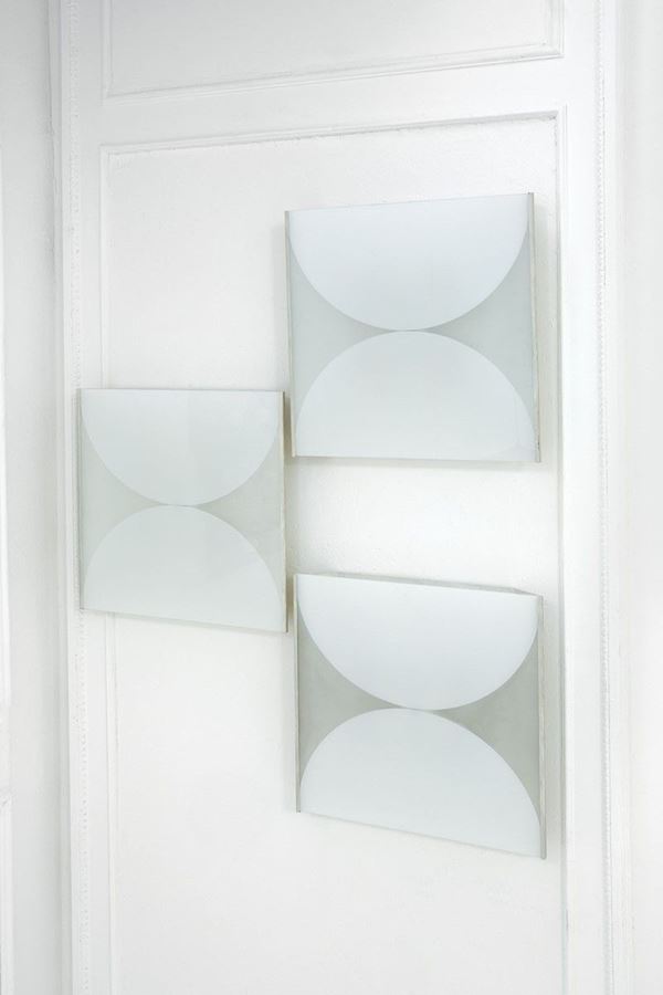 Bobo Piccoli : Tre pannelli luminosi
Metallo  - Asta Design - Incanto Casa d'Aste e Galleria