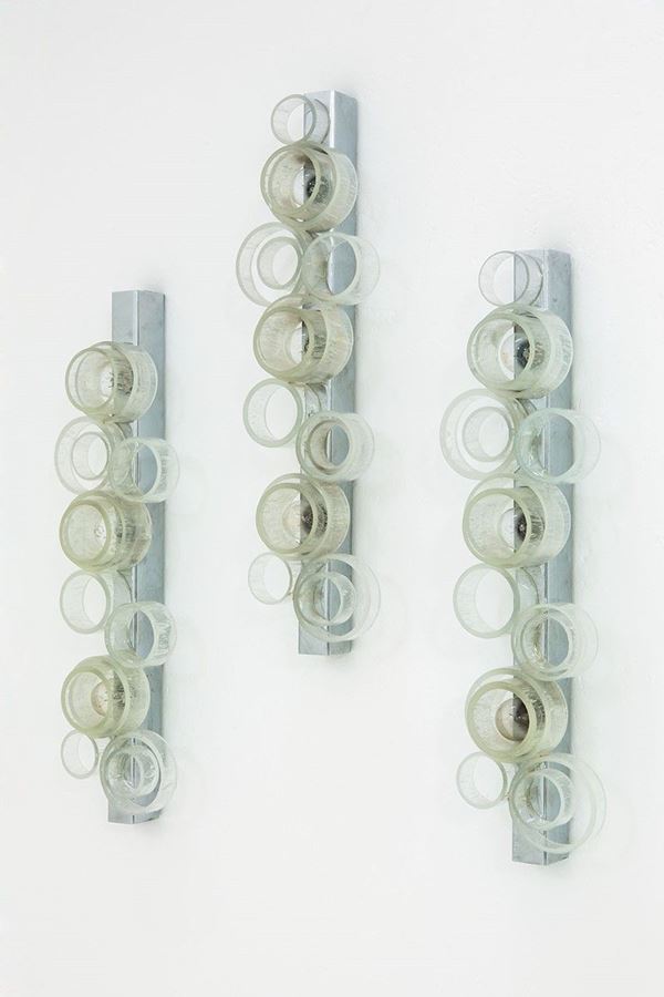 Tre lampade da parete
Metallo  - Asta Design - Incanto Casa d'Aste e Galleria