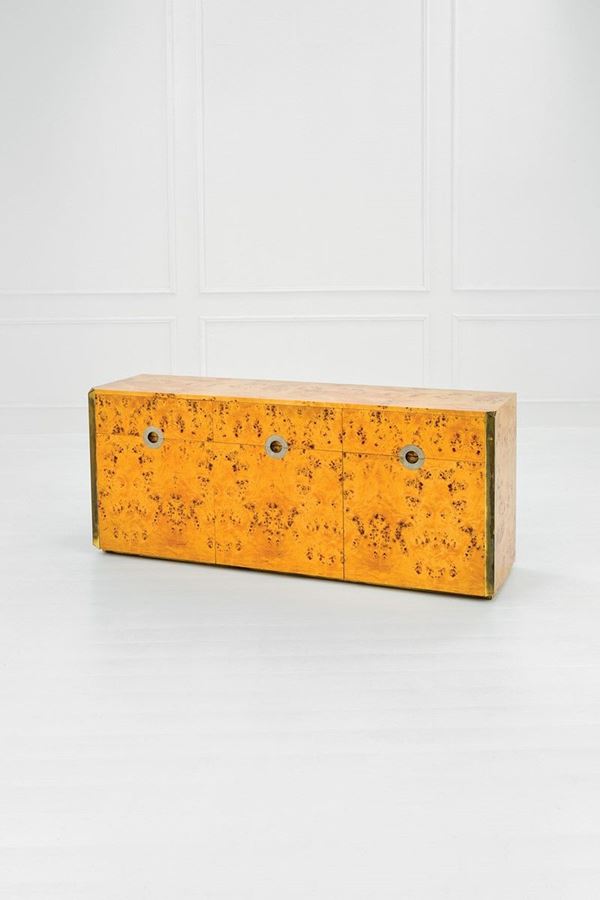 Willy Rizzo - Credenza
Radica di noce plast