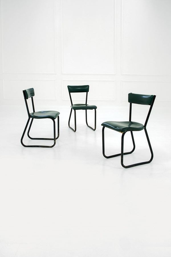 Gio Ponti : Tre sedie
Struttura in tubola  - Asta Design - Incanto Casa d'Aste e Galleria